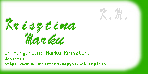 krisztina marku business card